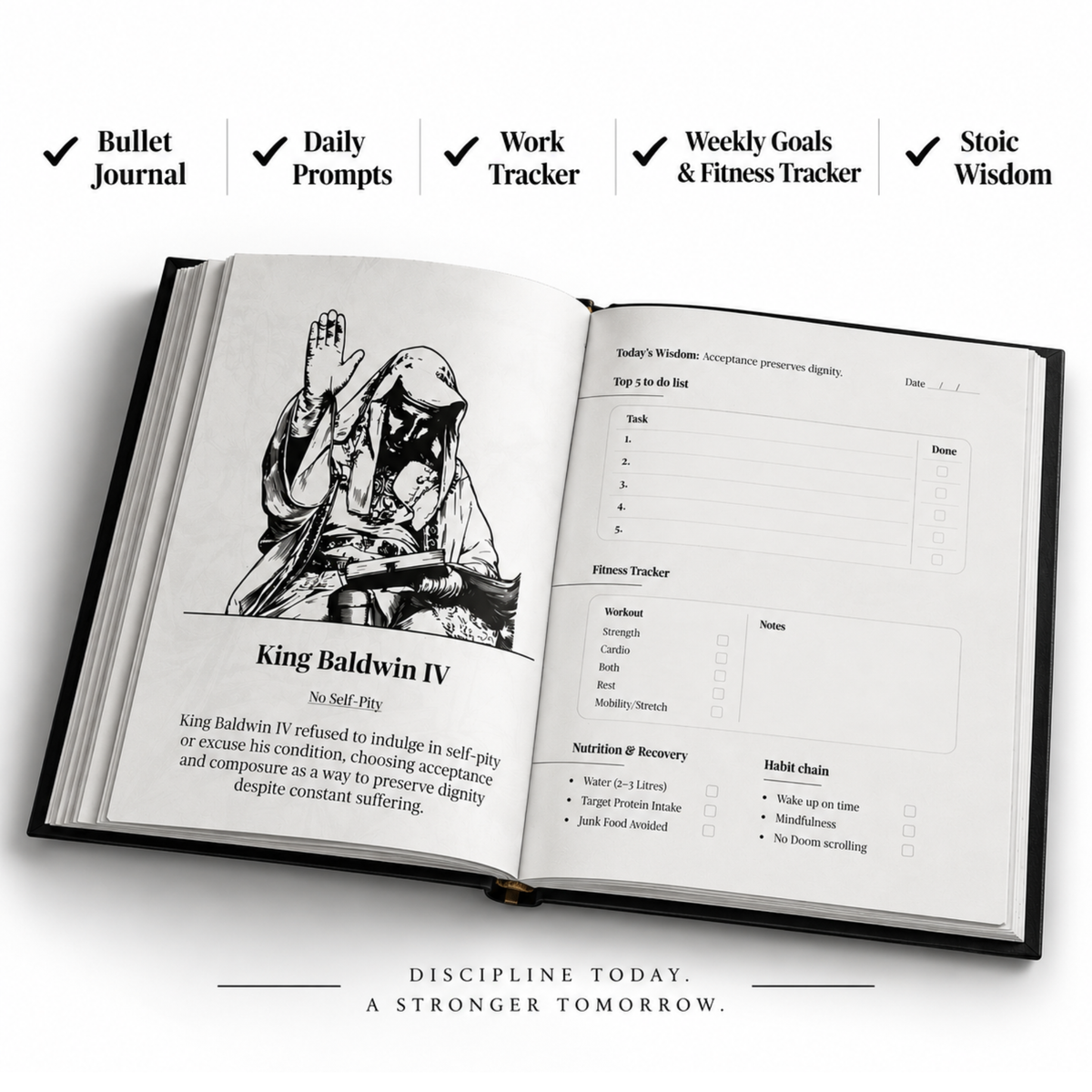 Stoic Journal: The Beginning — Two Journal Bundle